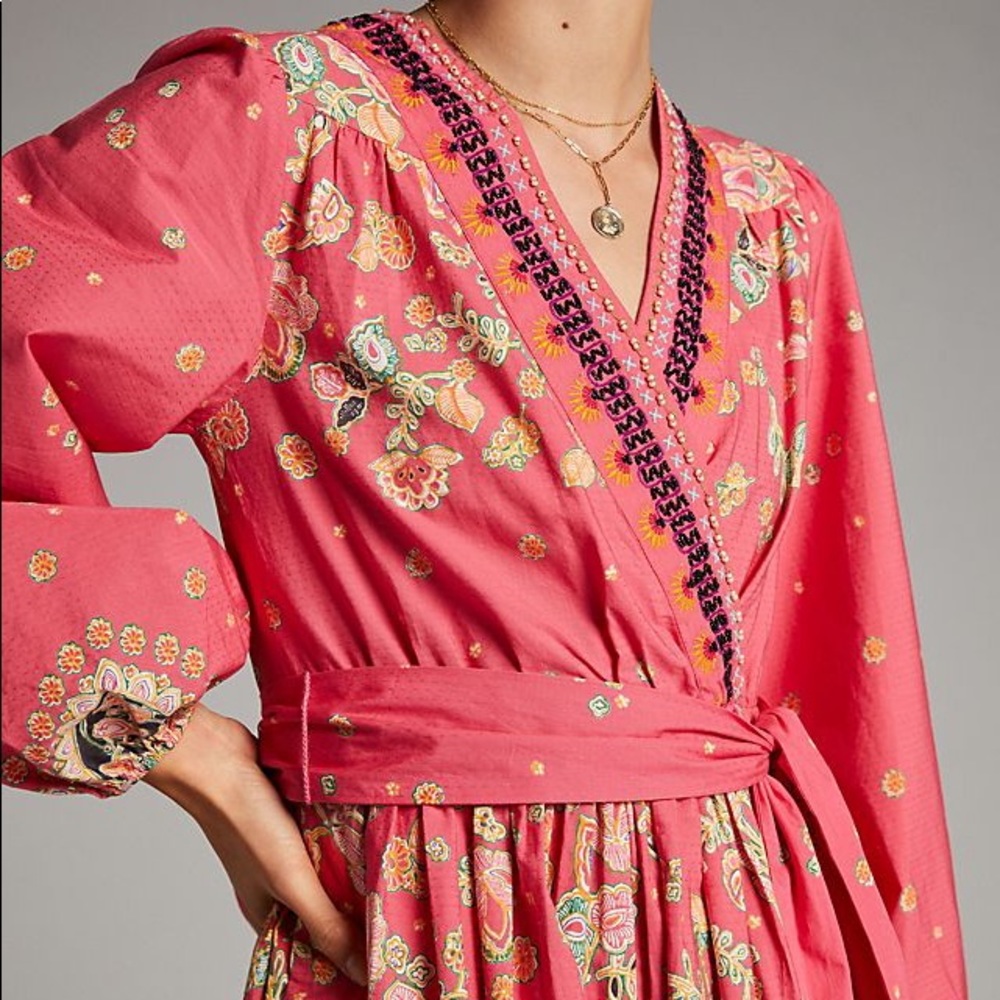 NWT - Raquel Embroidered Mini Dress - Picture 12 of 13